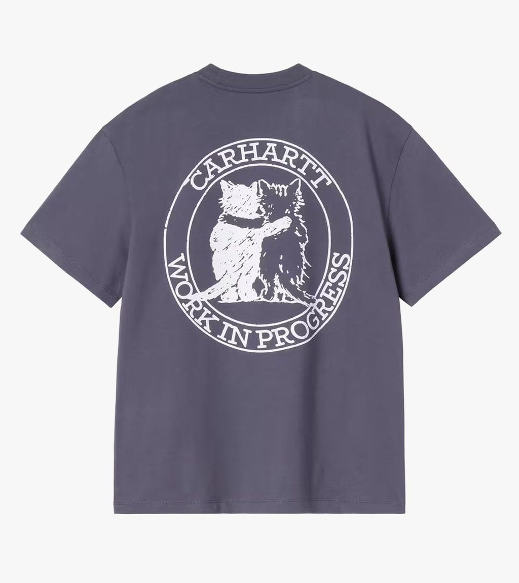 Purple W´ S/S HUGGING CATS T-SHIRT