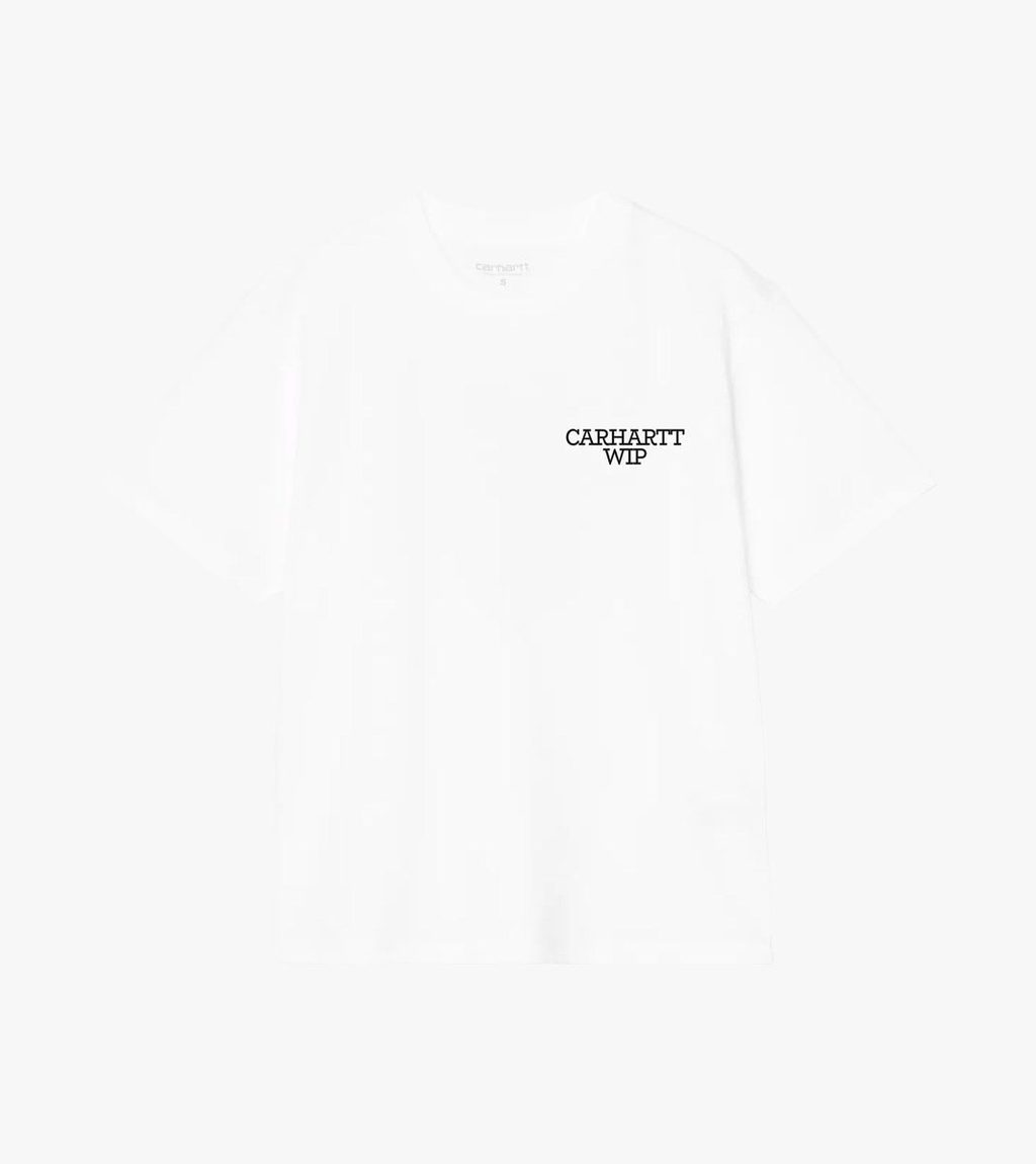 Vitt W´ s/s hugging cats t-shirt