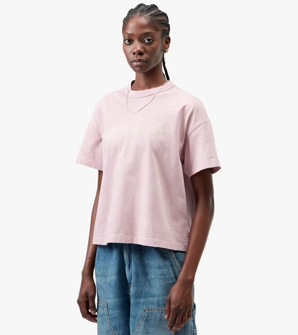 Pink W´ S/S PAINTER T-SHIRT