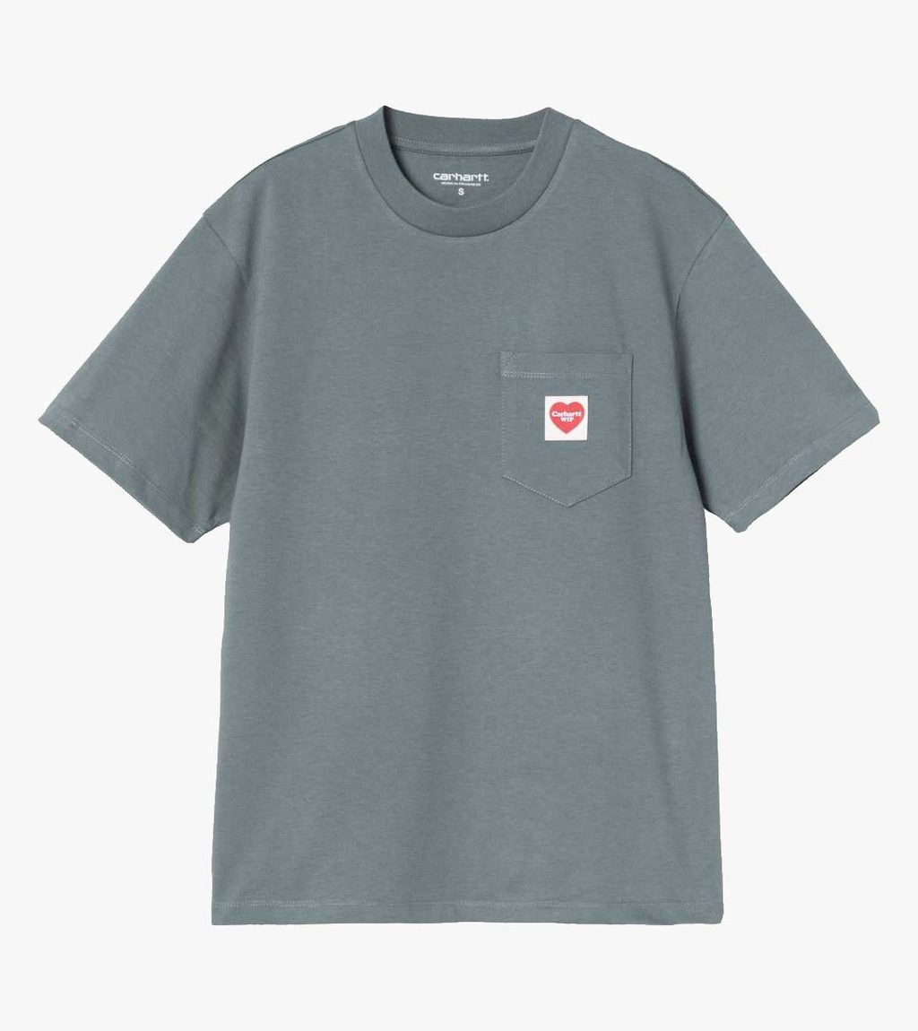 Mėlyna W´ s/s pocket heart t-shirt