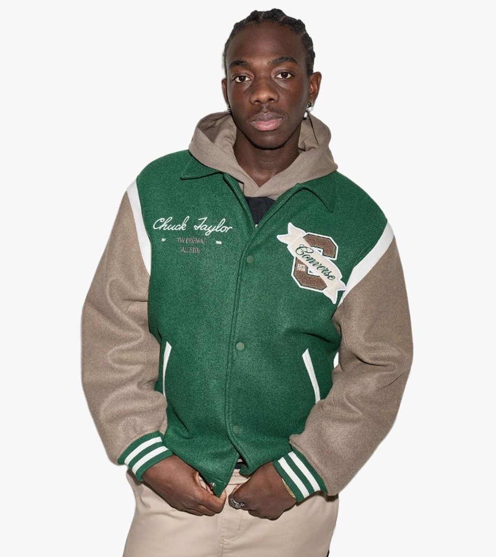 Zaļa LETTERMAN JACKET