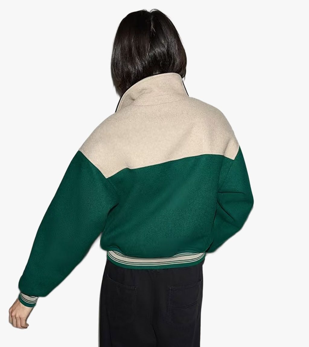 Grönt Varsity jacket
