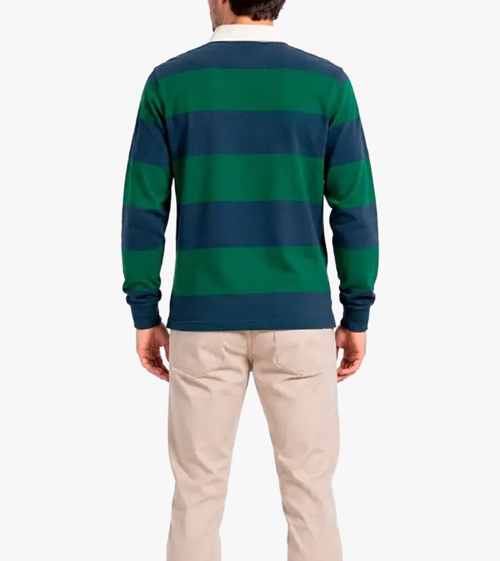 Mėlyna Varsity rugby polo