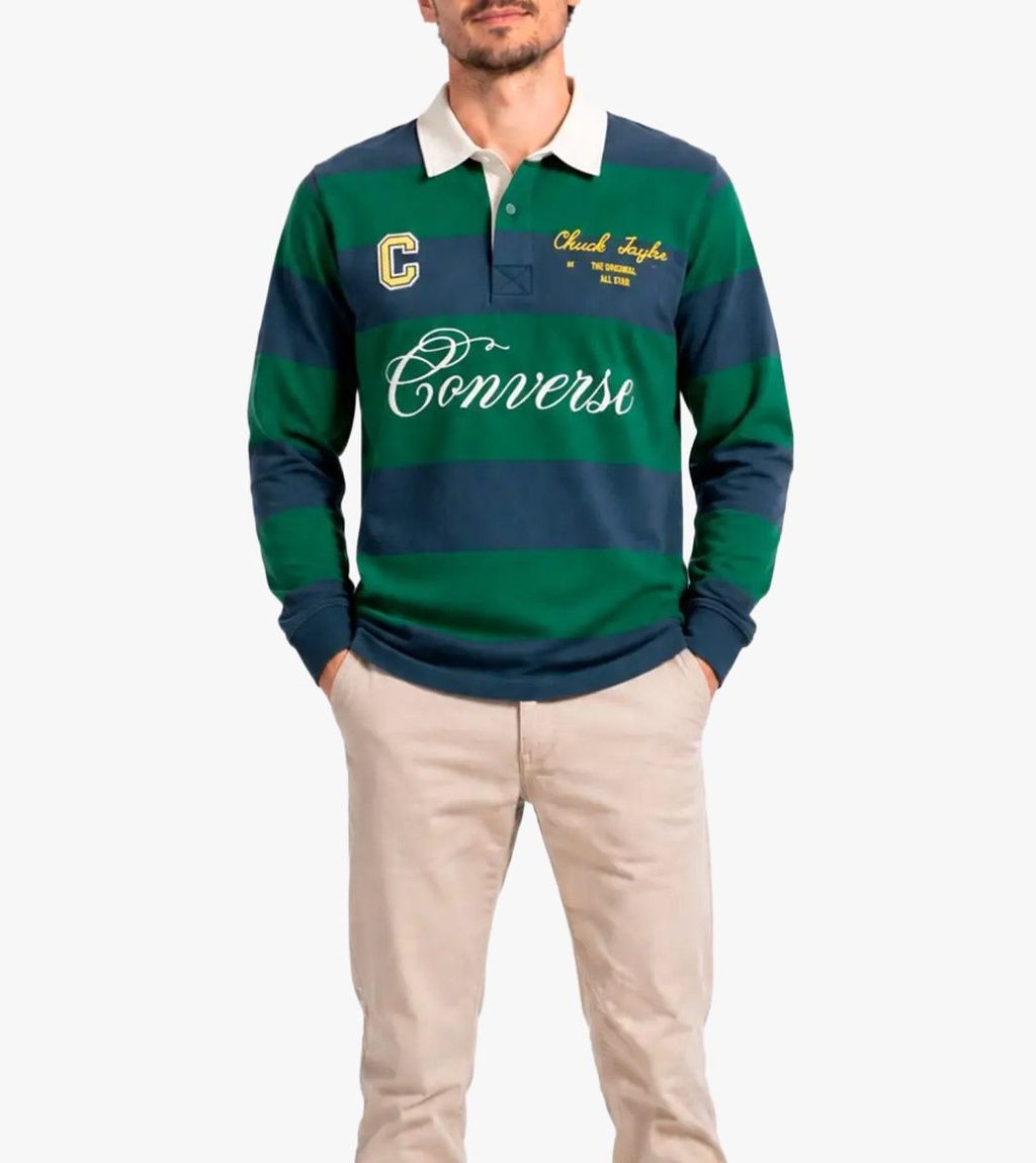 Mėlyna Varsity rugby polo