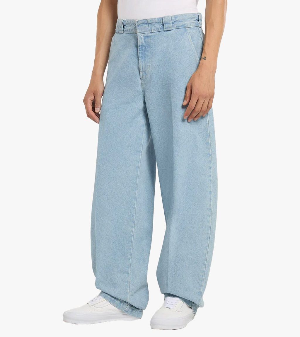 Blue 877 BARREL LEG WORK JEANS