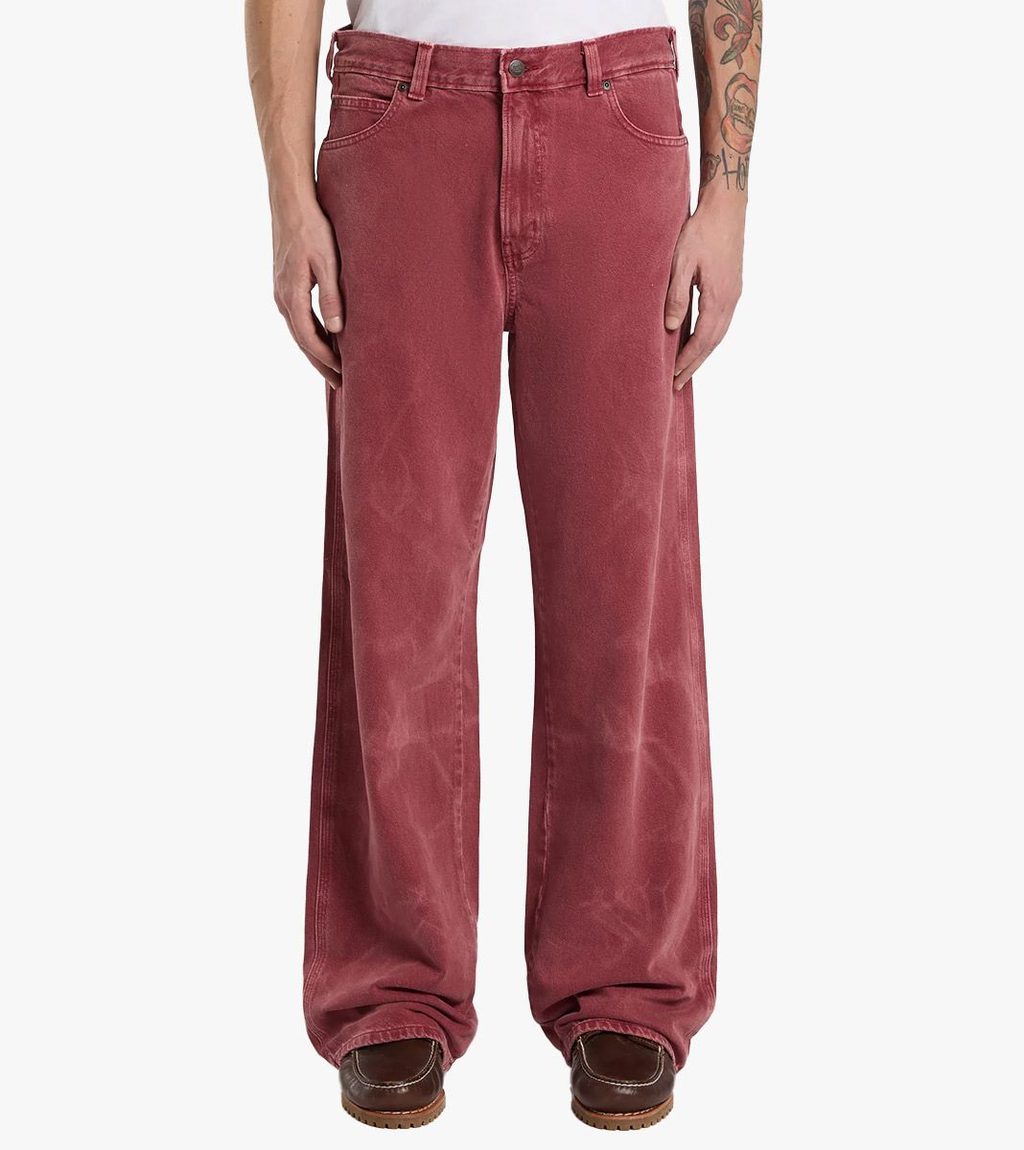Rött 958 baggy straight work jeans