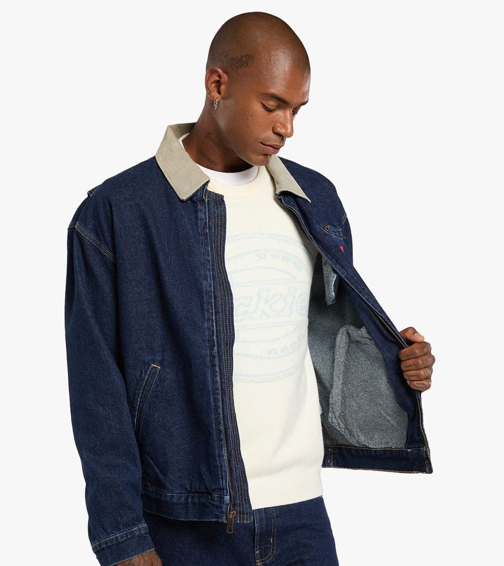 Sininen DENIM PAINTER JACKET