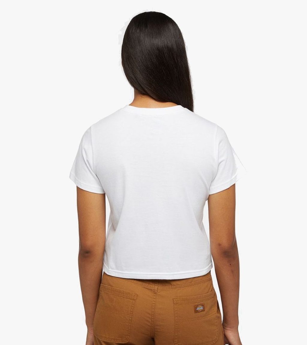 White DICKIES COMPANION TEE SS W