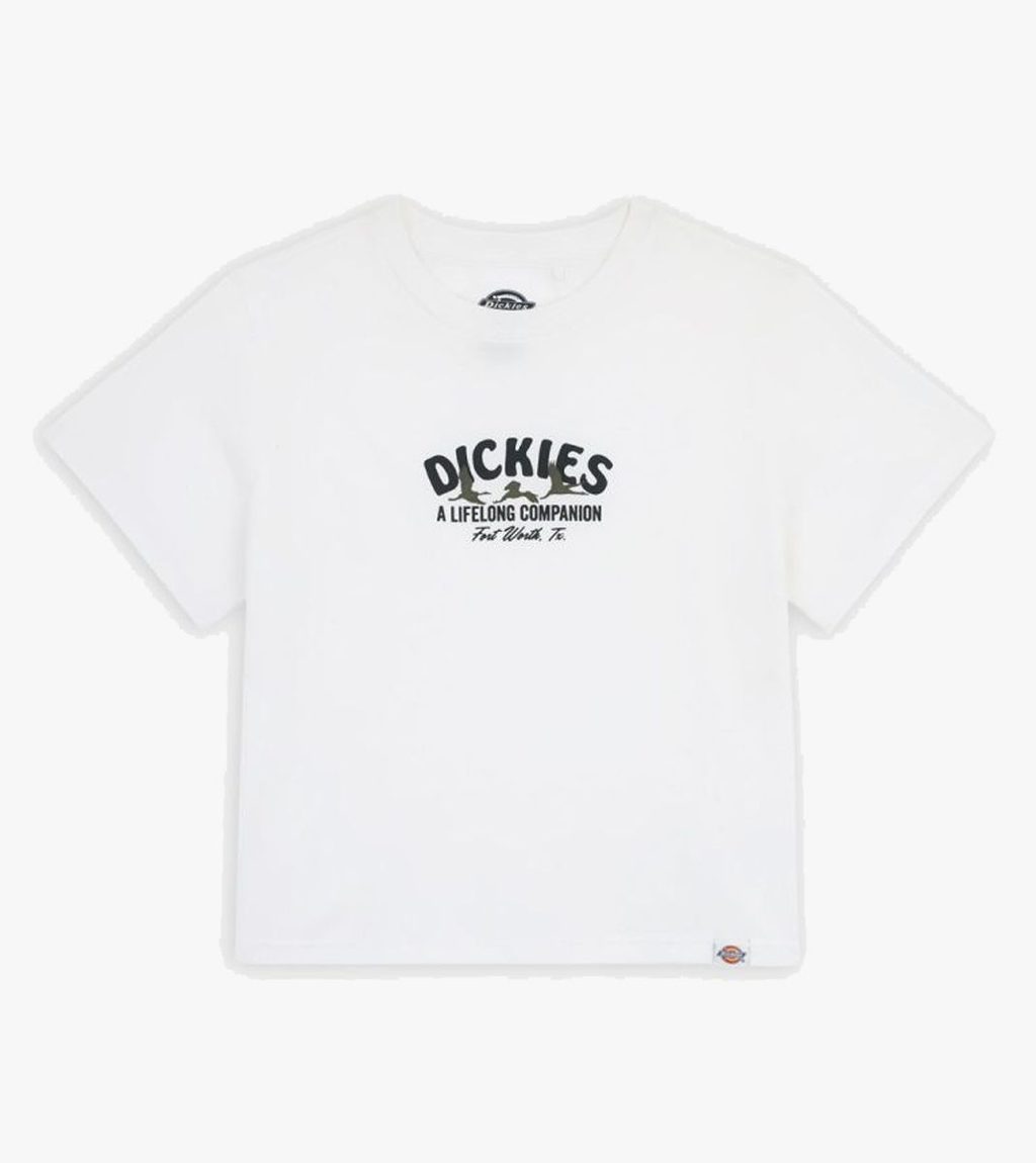 White DICKIES COMPANION TEE SS W