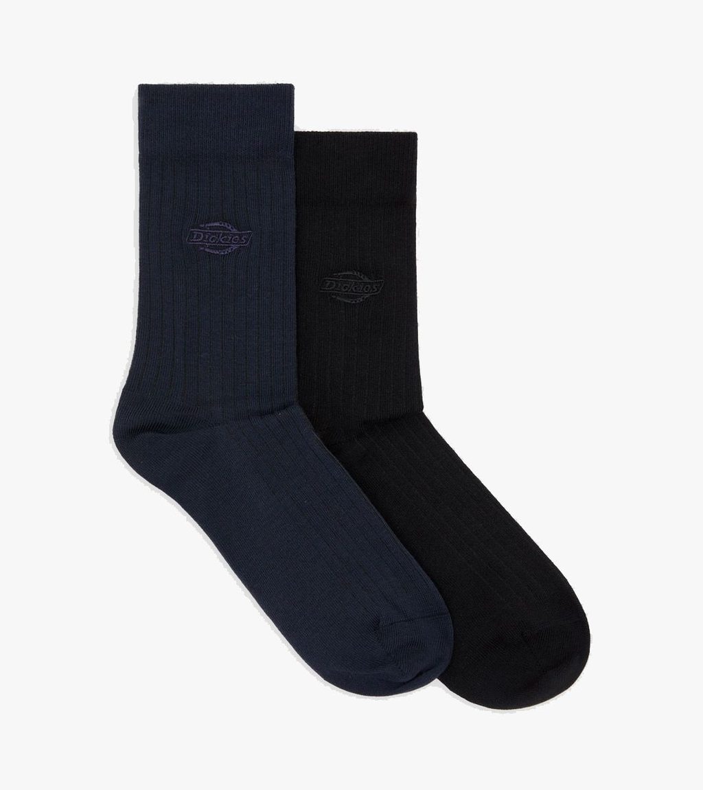 Svart Dickies rib 2pk socks