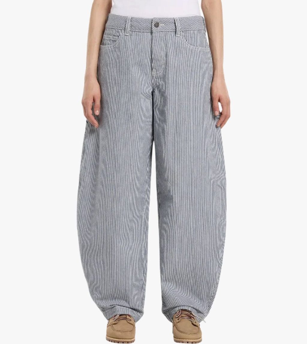 Sinine Hickory loose straight carpenter pant w