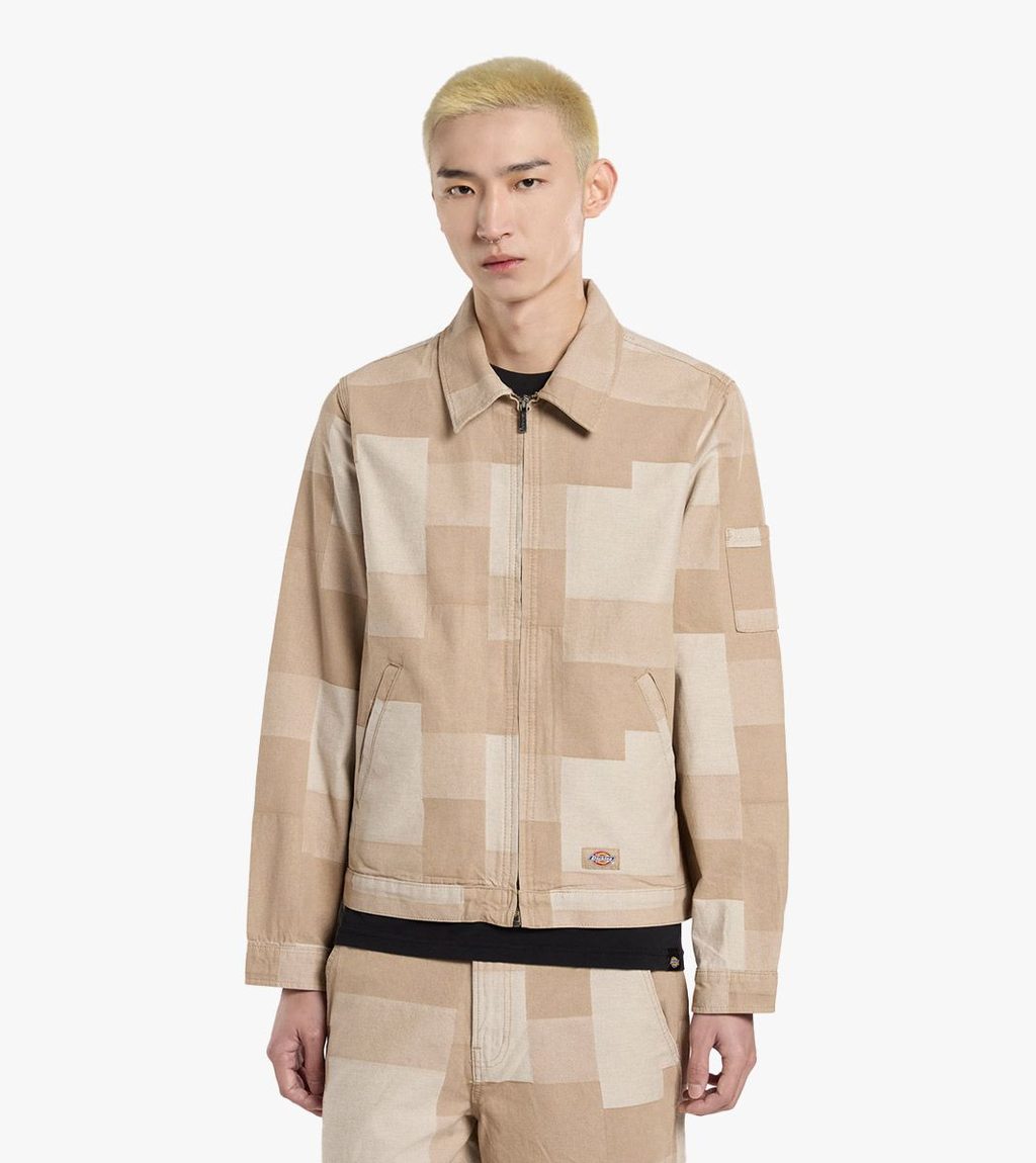 Beige Jacquard eisenhower