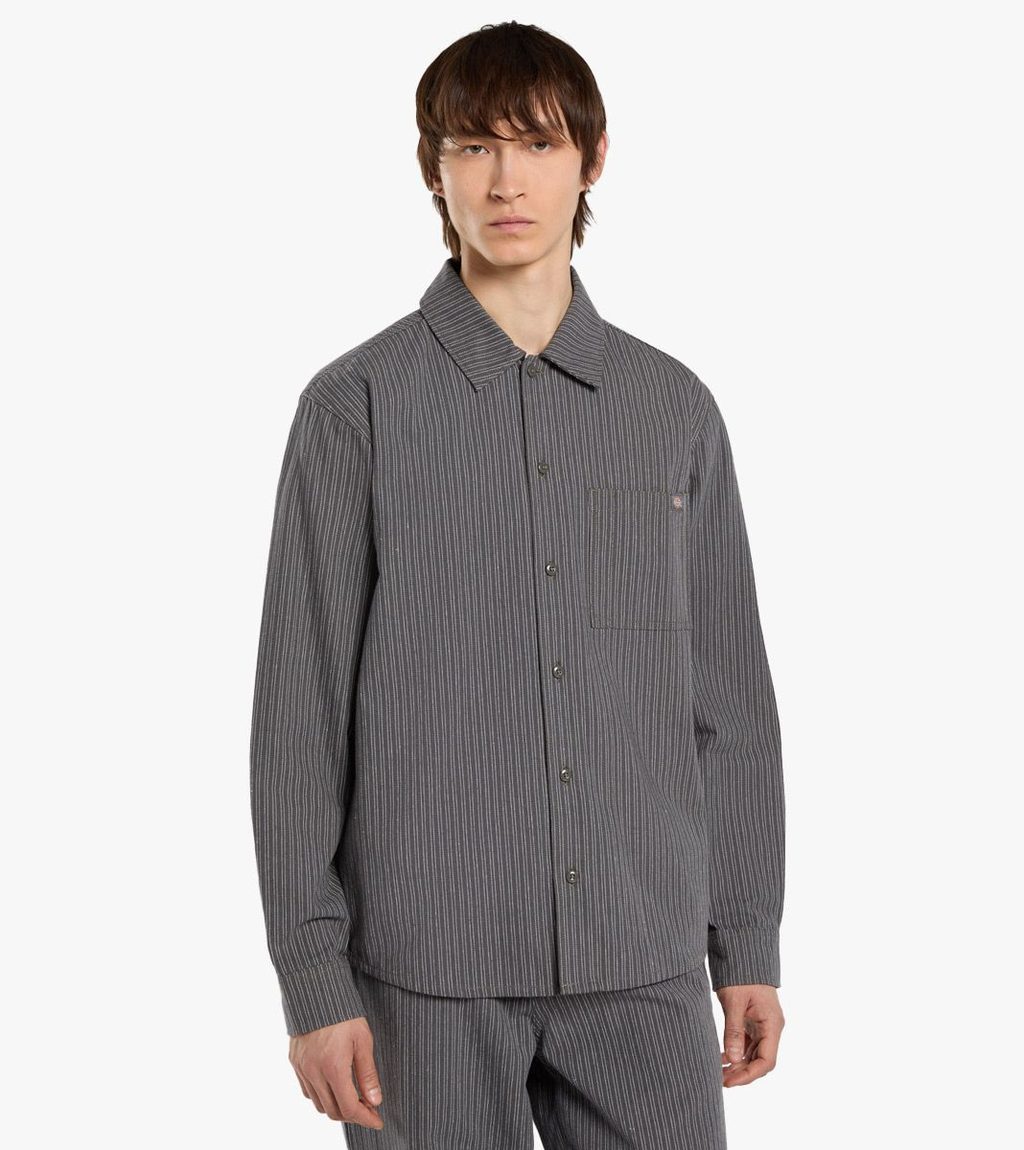 Harmaa LIMA PINSTRIPE SHIRT LS