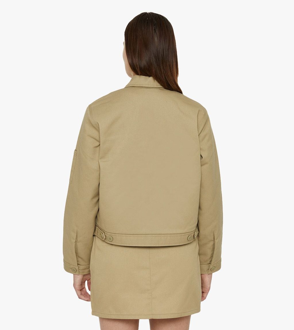 Beež Lined eisenhower crop w rec