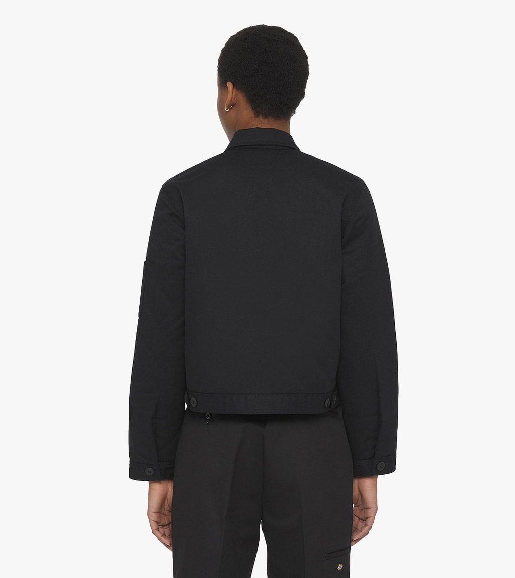 Melna LINED EISENHOWER CROP W REC