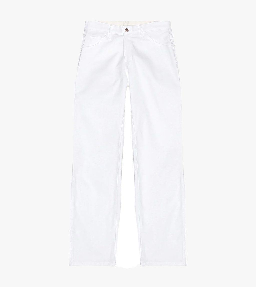 White M RELAXED FIT COTTON PAINTER´S PANT