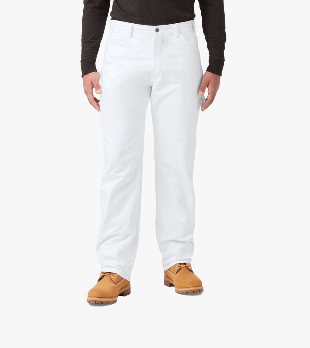 White M RELAXED FIT COTTON PAINTER´S PANT