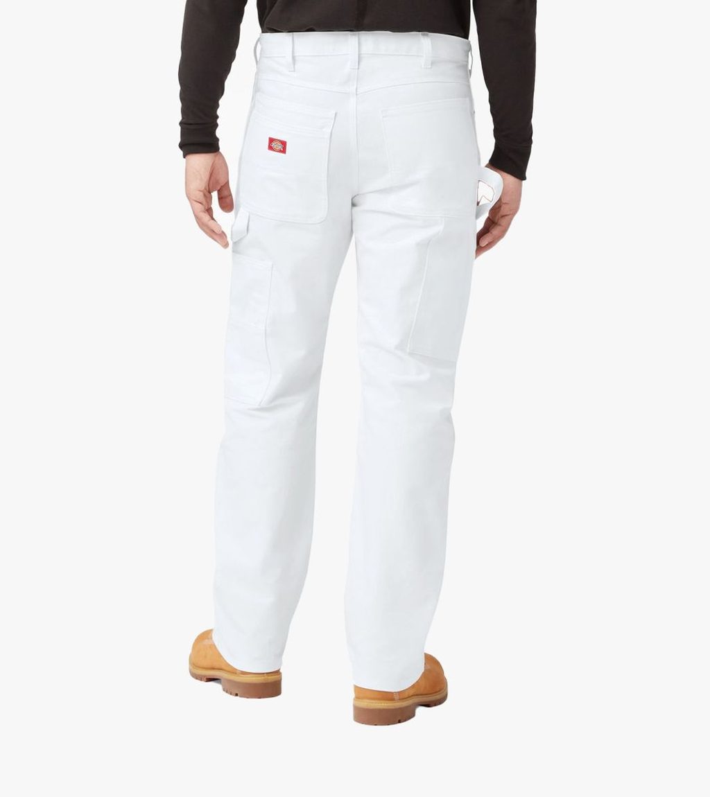 White M RELAXED FIT COTTON PAINTER´S PANT
