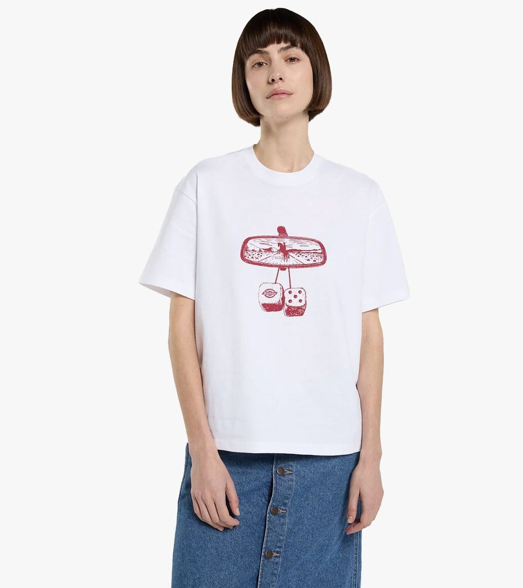 White POLK SS TEE W