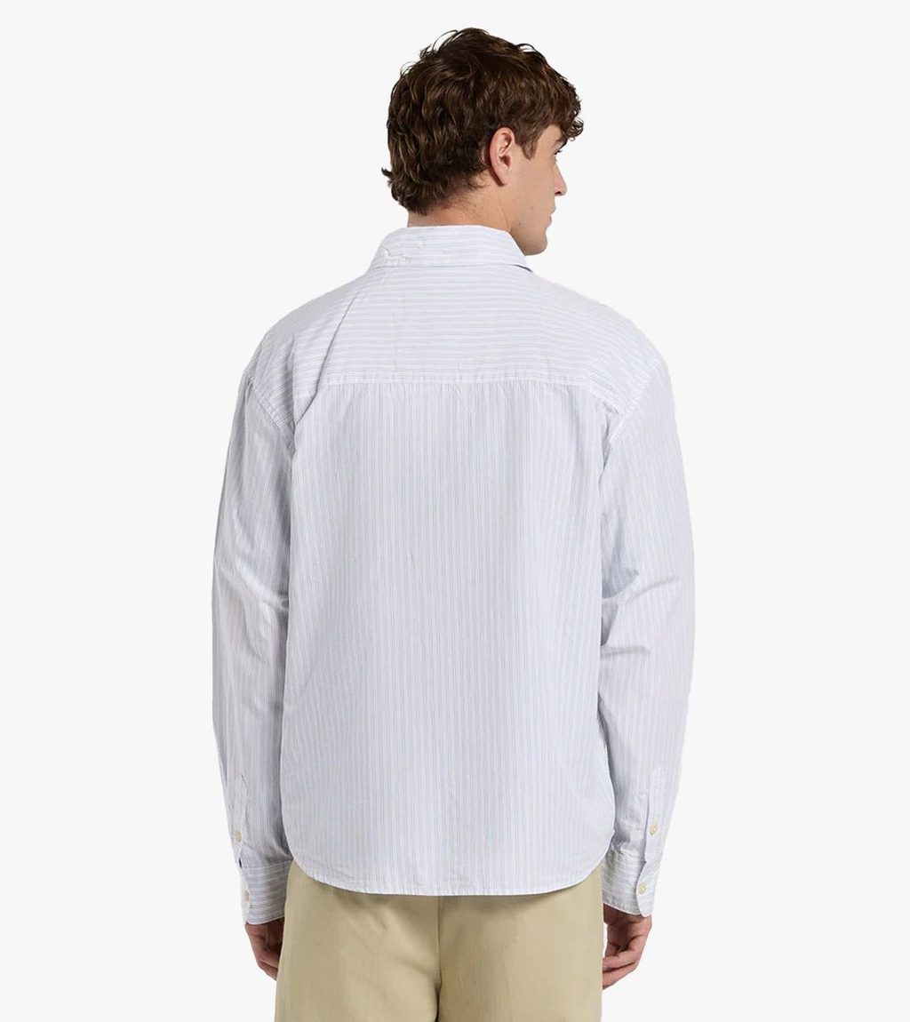 Valkoinen SUPIMA WORK SHIRT LS