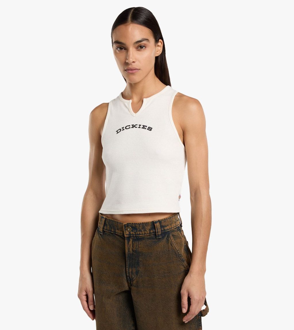 Valkoinen V NECK TOP W
