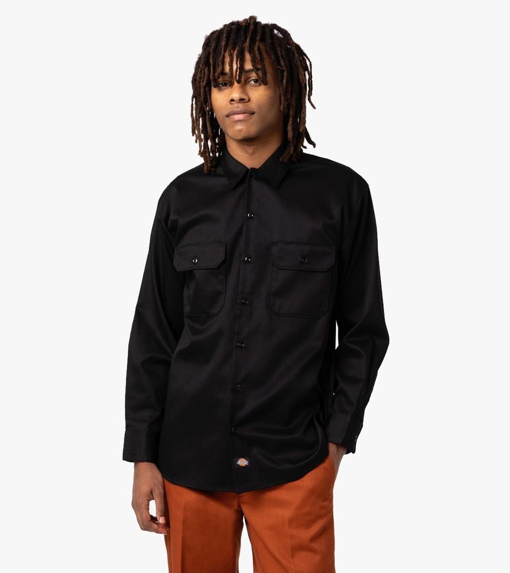 Svart Work shirt ls
