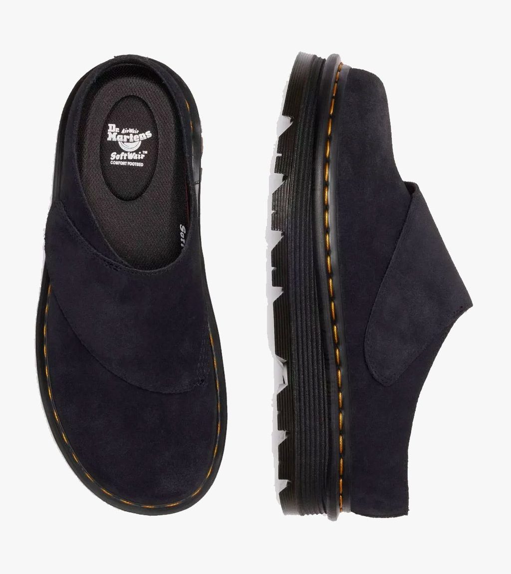 Musta ZEBZAG ANYWAIR BLACK BRONX SUEDE