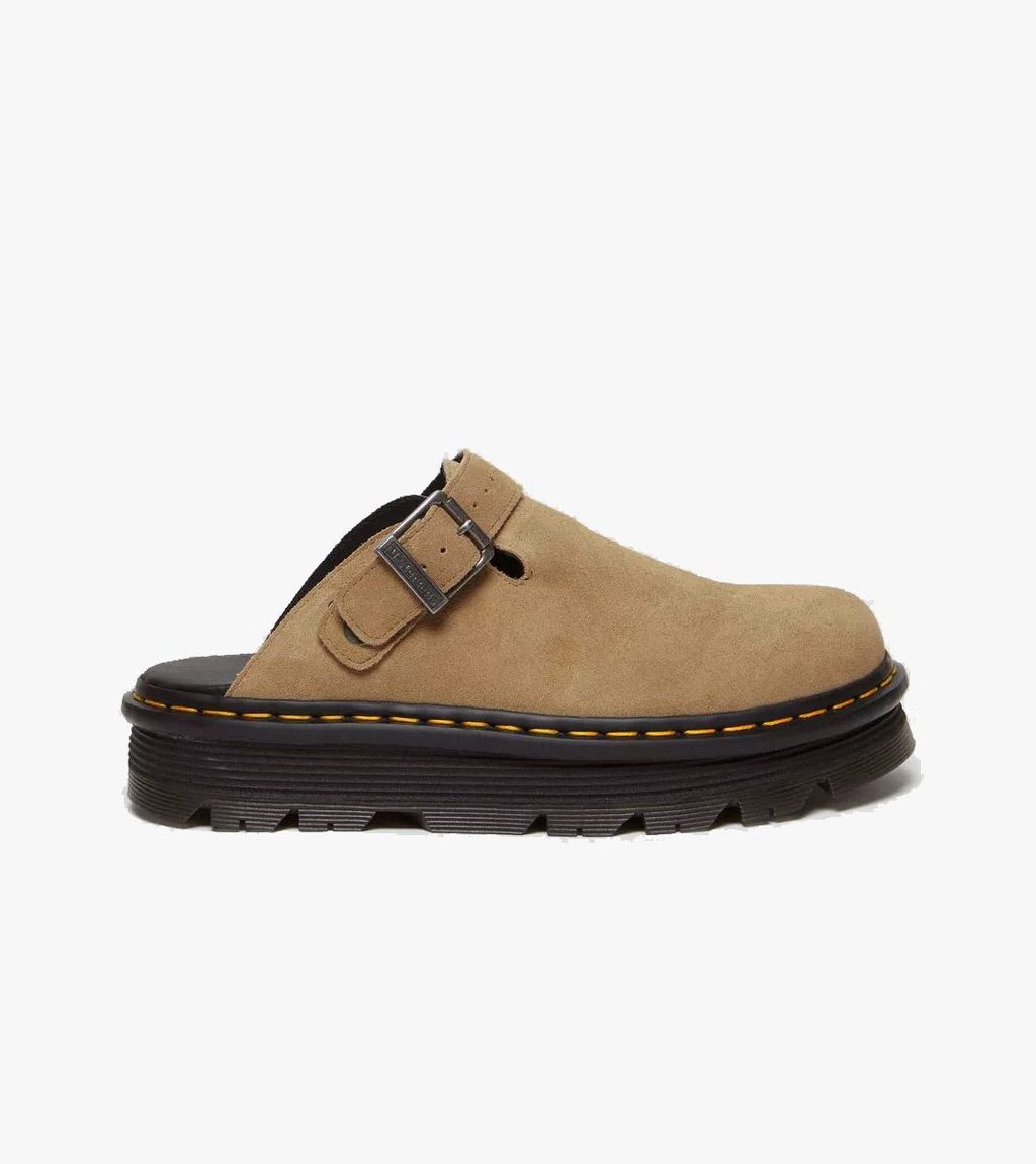 Beige Zebzag mule