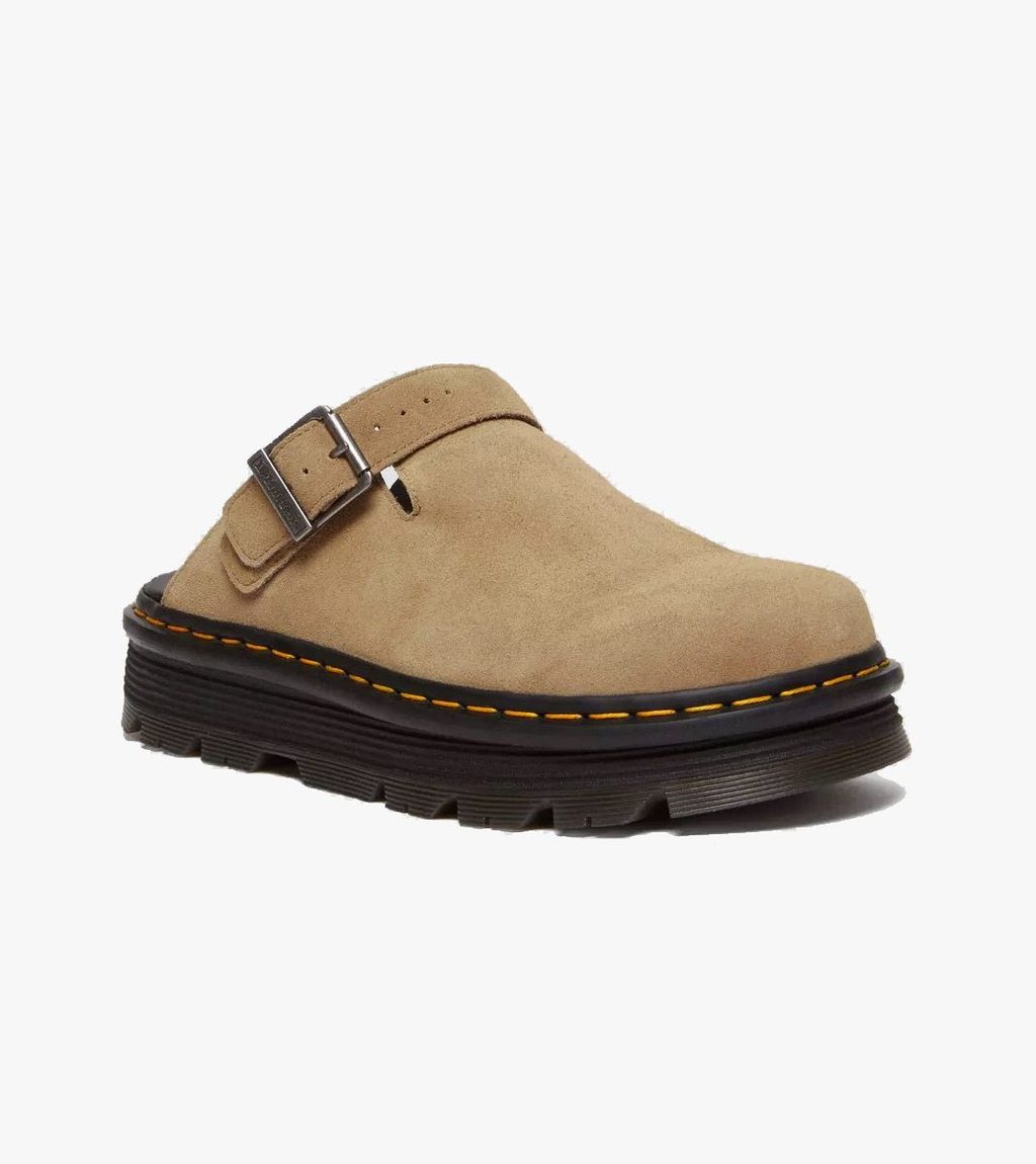 Beige Zebzag mule