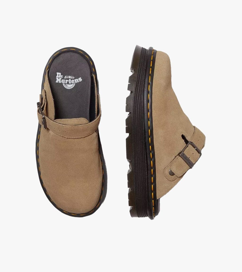 Beige Zebzag mule