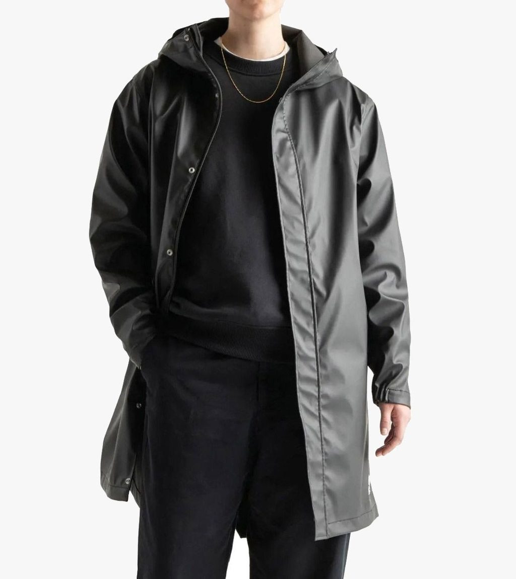 Svart Long classic rain jacket women´s