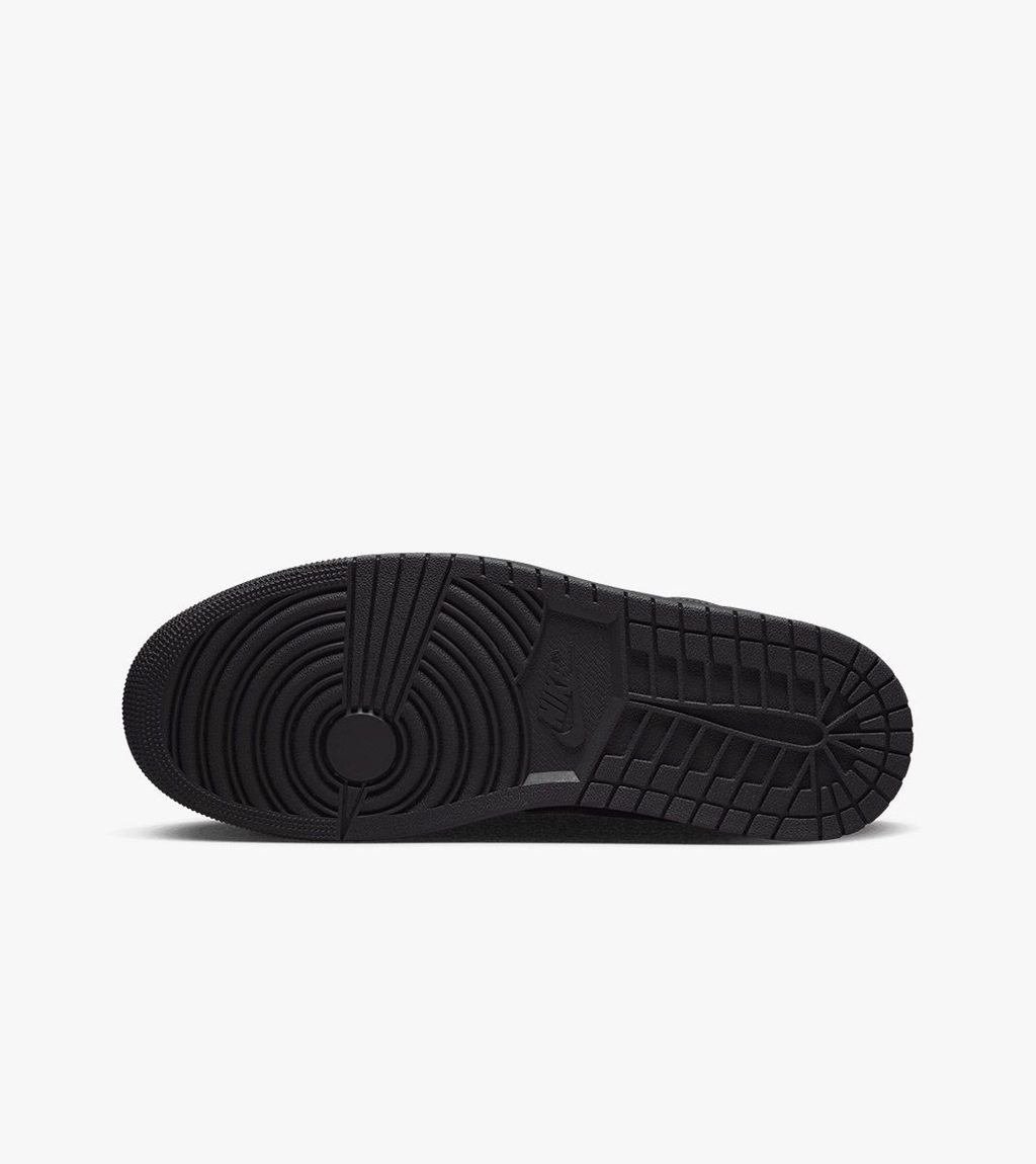 Svart Air jordan 1 low
