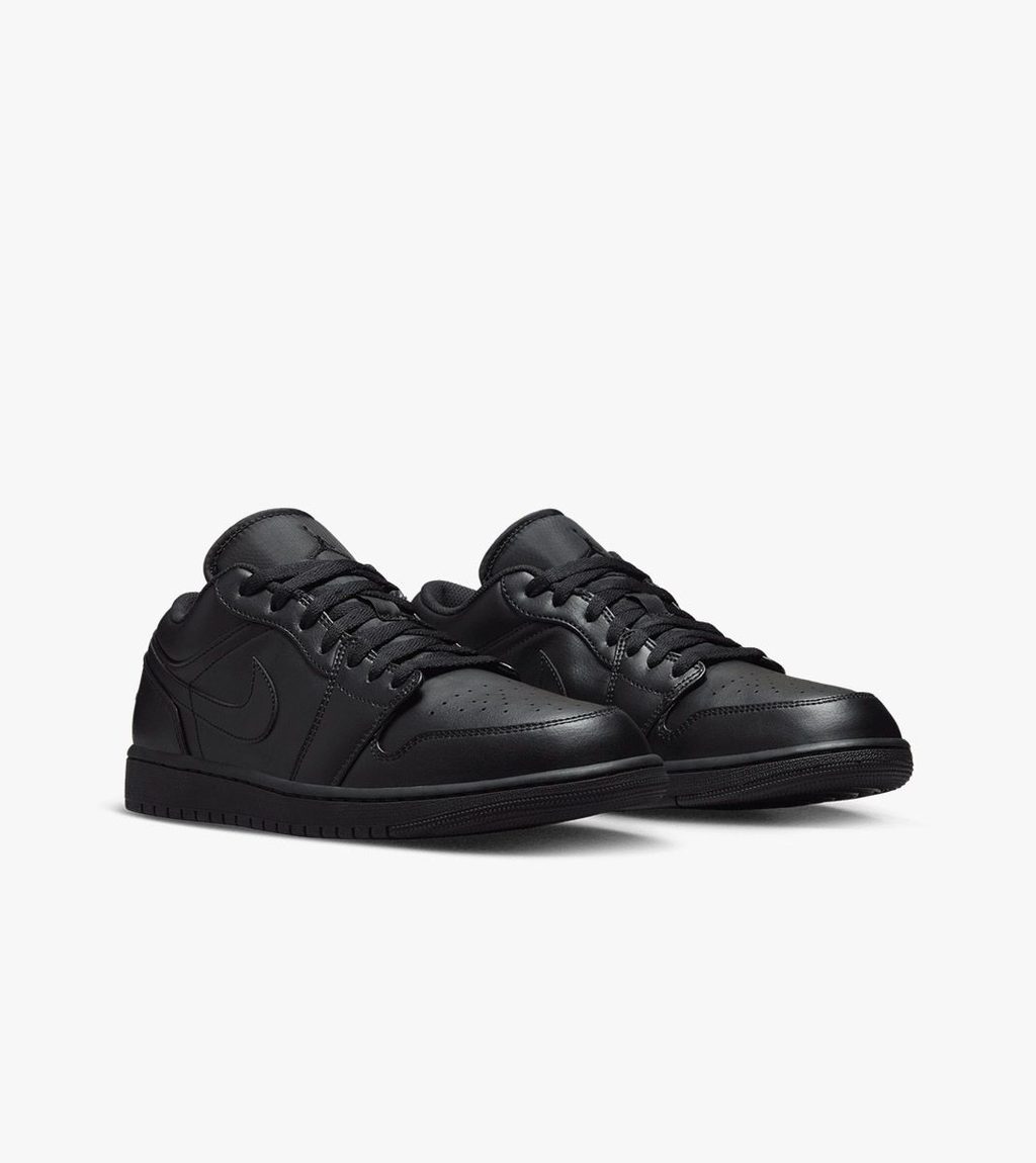 Svart Air jordan 1 low