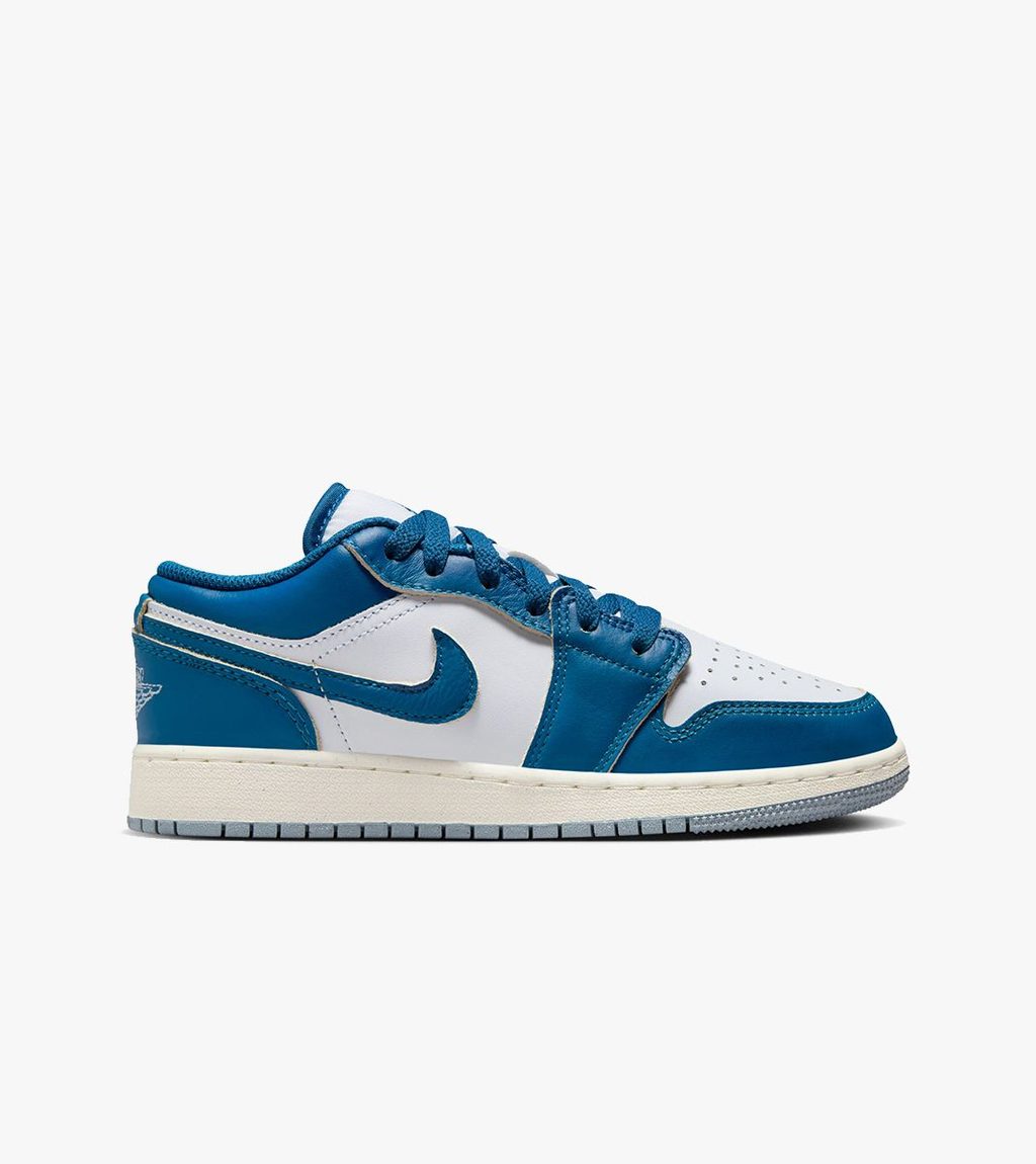 Blått Air jordan 1 low se gs