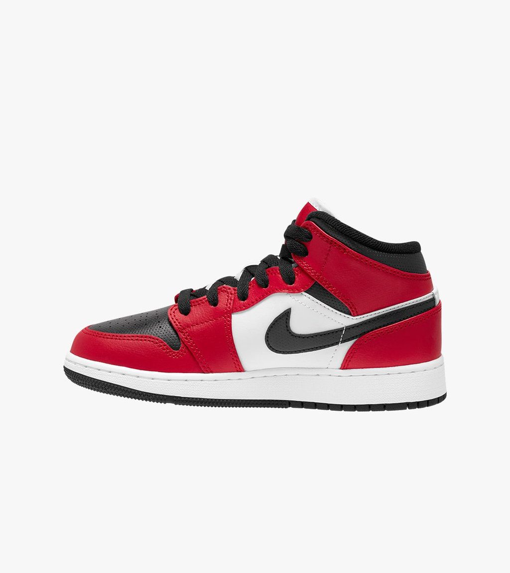 Rött Air jordan 1 mid gs
