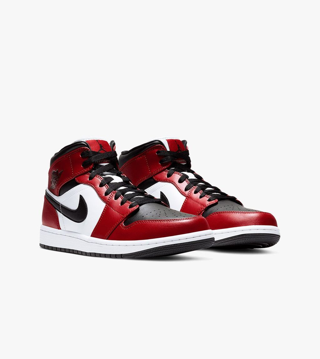Raudona Air jordan 1 mid