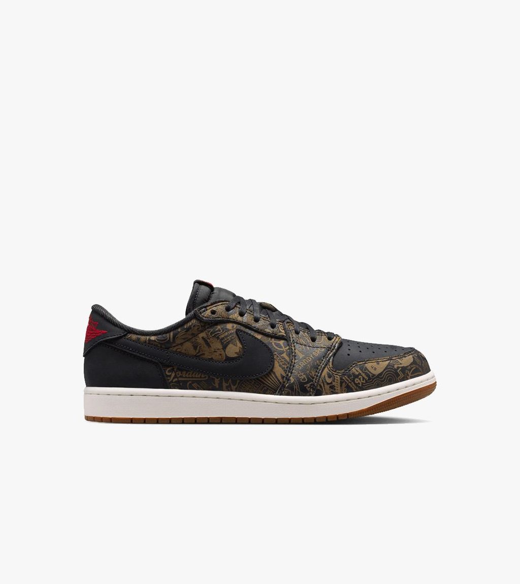 Black AIR JORDAN 1 RETRO LOW OG LS