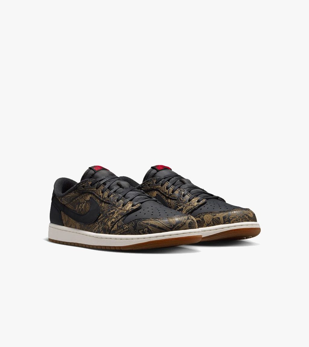 Black AIR JORDAN 1 RETRO LOW OG LS