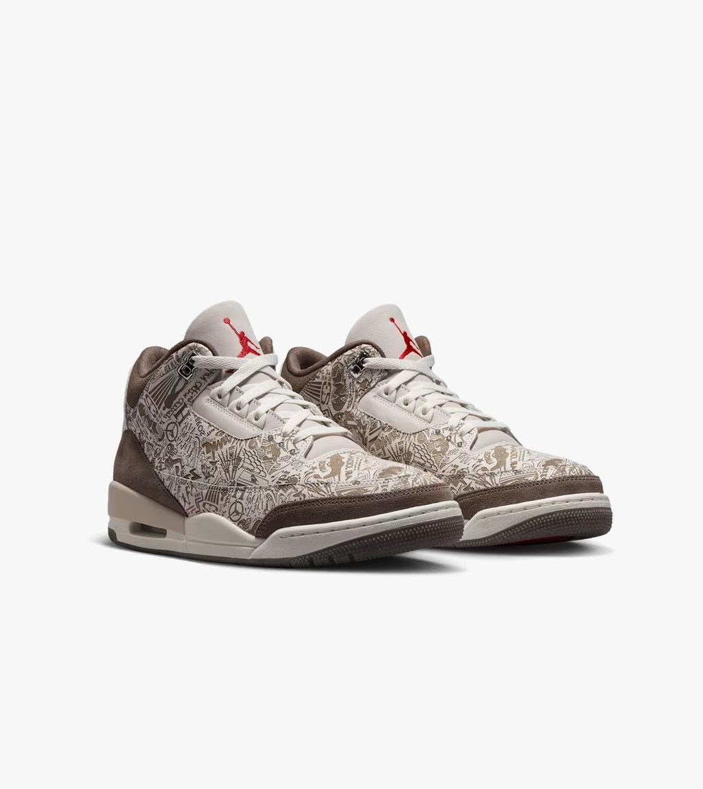 Black AIR JORDAN 3 RETRO LASER