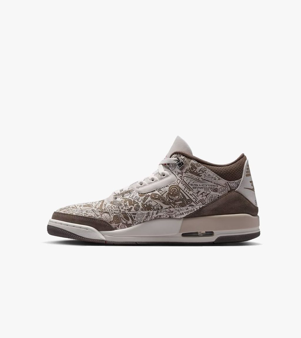 Black AIR JORDAN 3 RETRO LASER