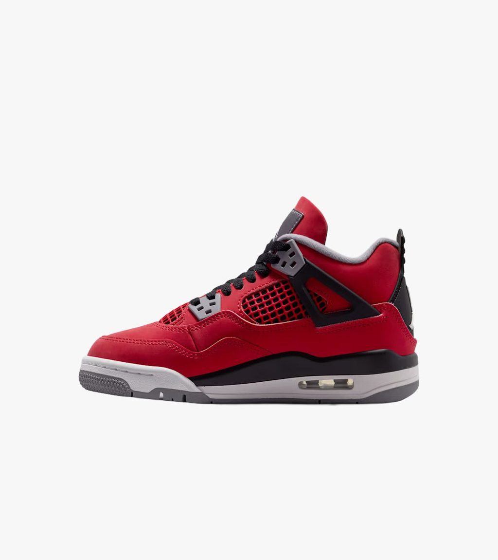 Red AIR JORDAN 4 RETRO GS