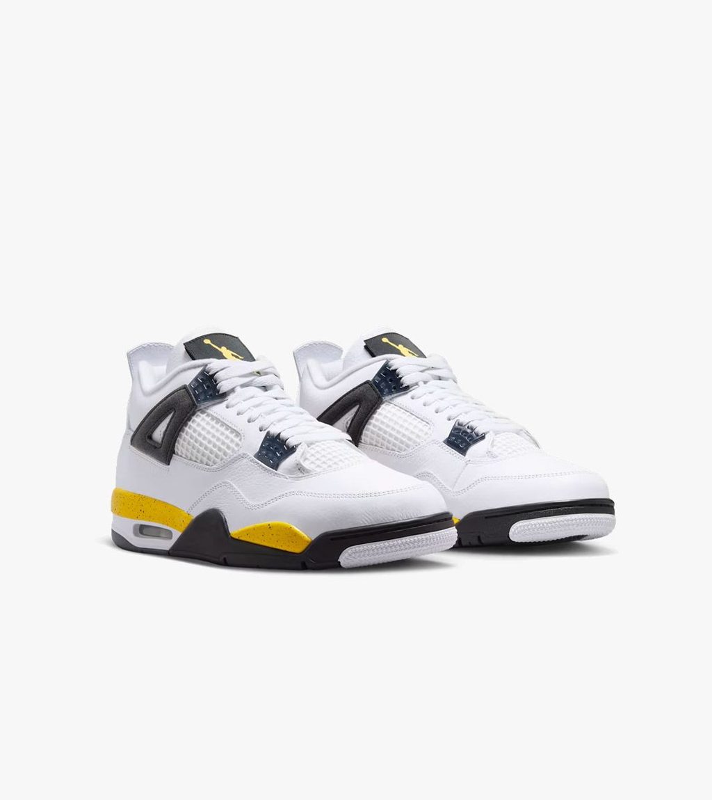 Vitt Air jordan 4 retro