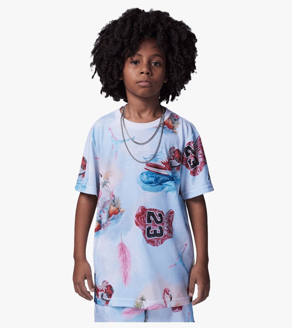 Valge Jdb jordan flamingo aop ss tee