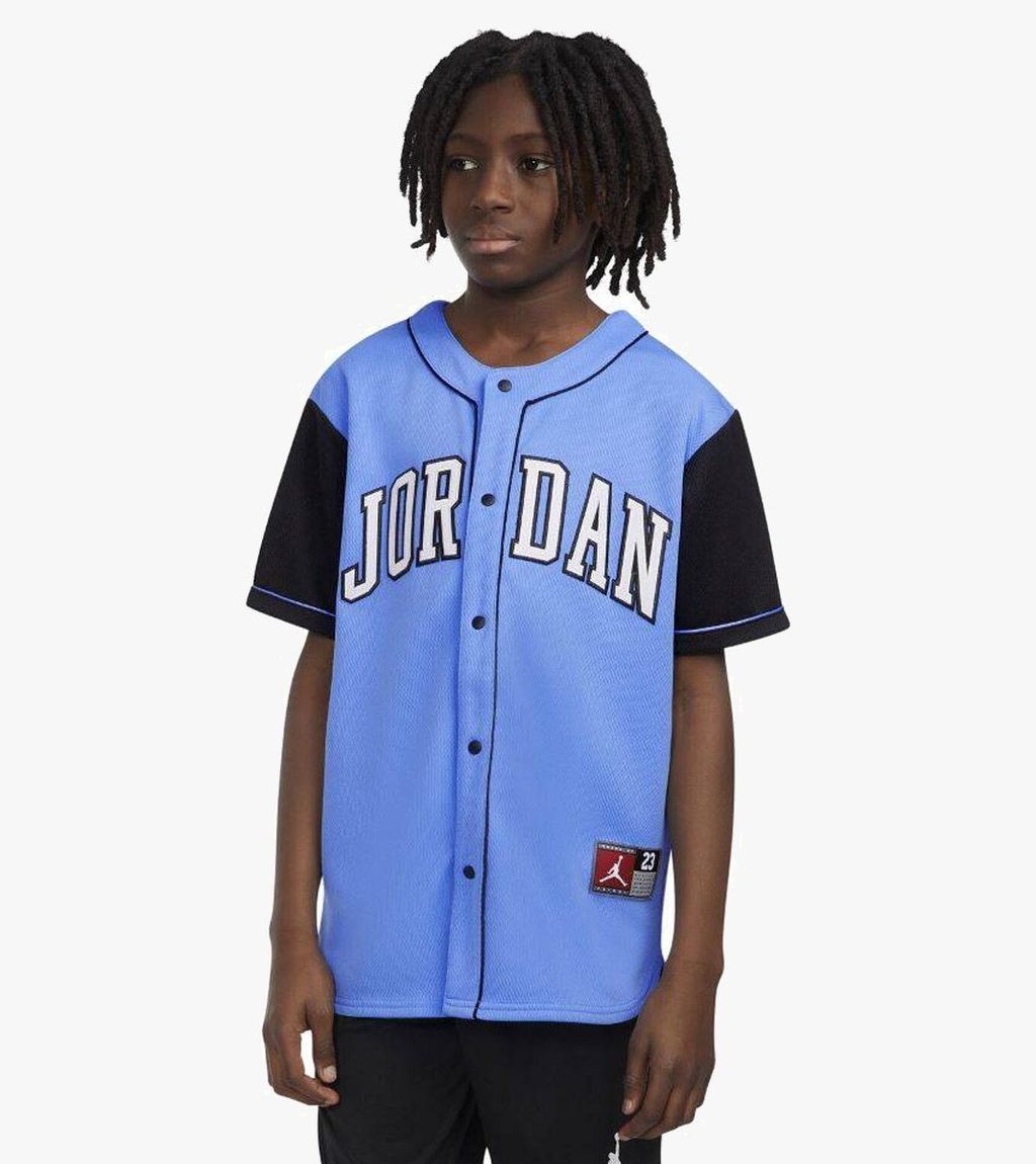 Blått Jdb jordan hbr baseball jersey
