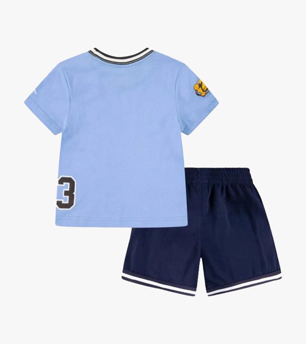 Blått Jdb jordan play-off mesh short
