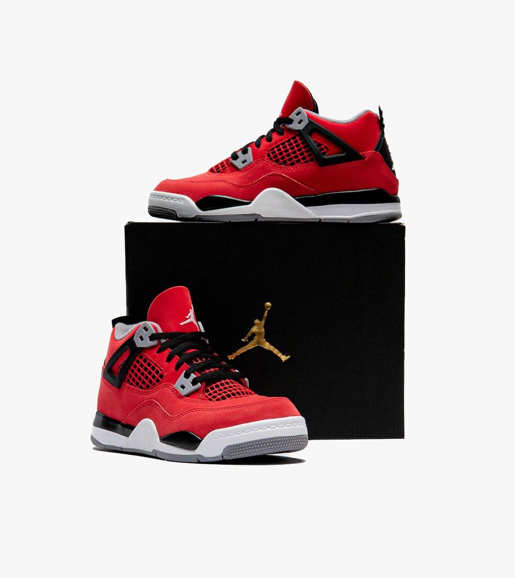 Punane Jordan 4 retro (ps)