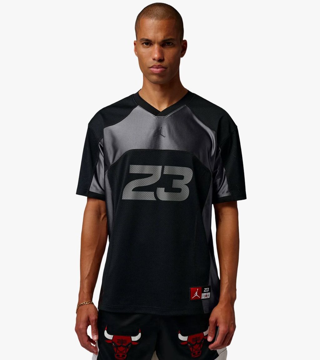 Juoda M j flt jersey ss top