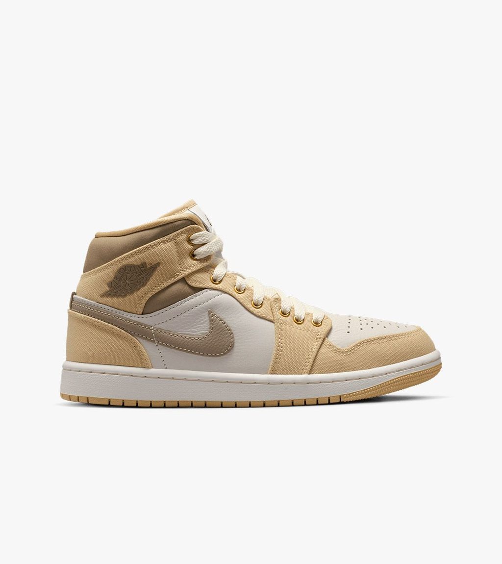 Beige Wmns air jordan 1 mid se