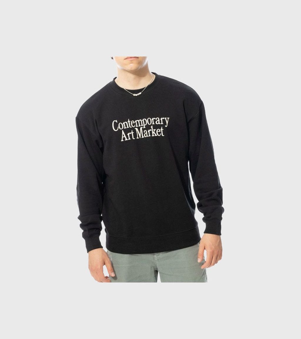 Must Contemporary art market crewneck sweatshirt