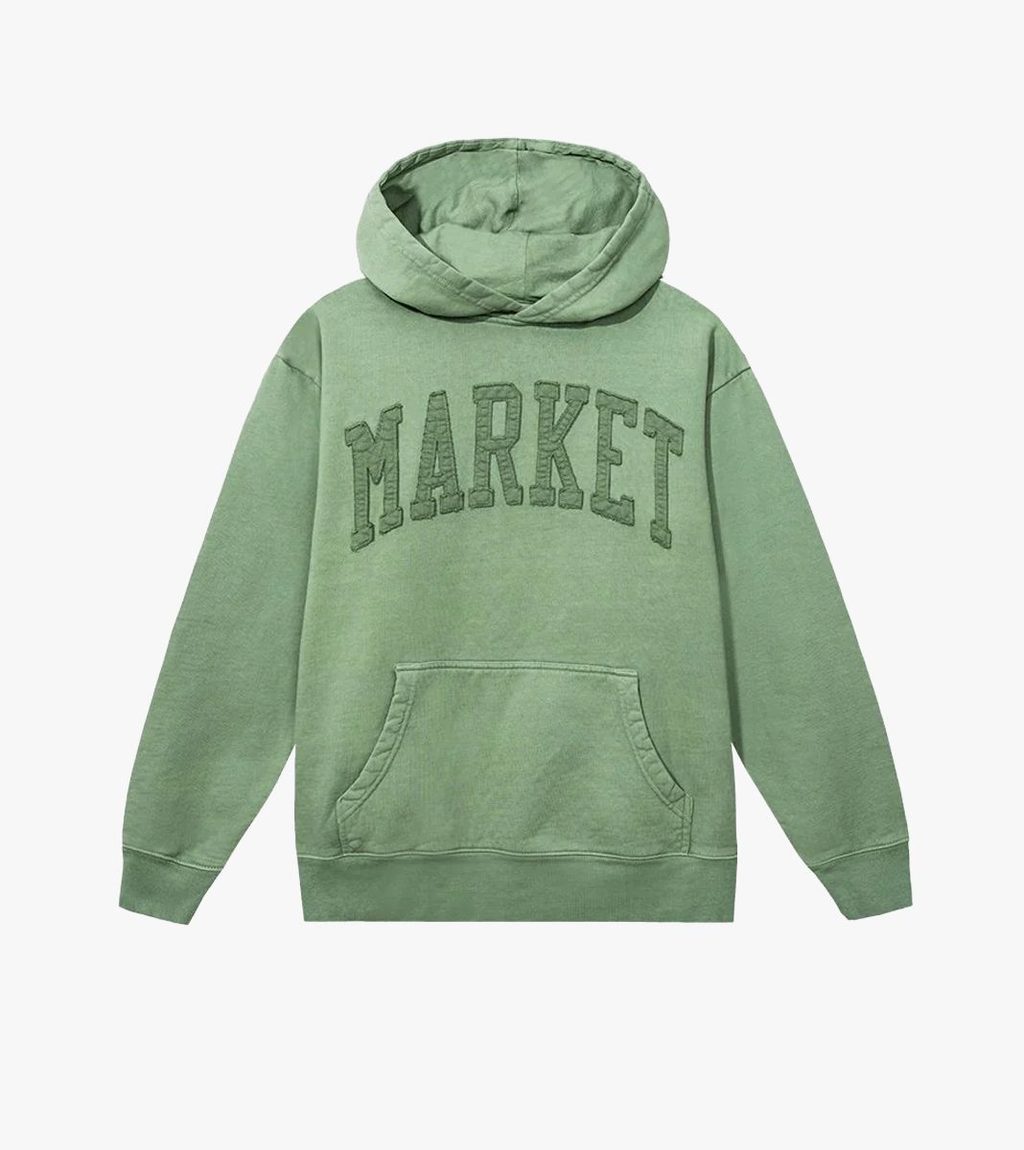 Roheline Vintage wash arc hoodie